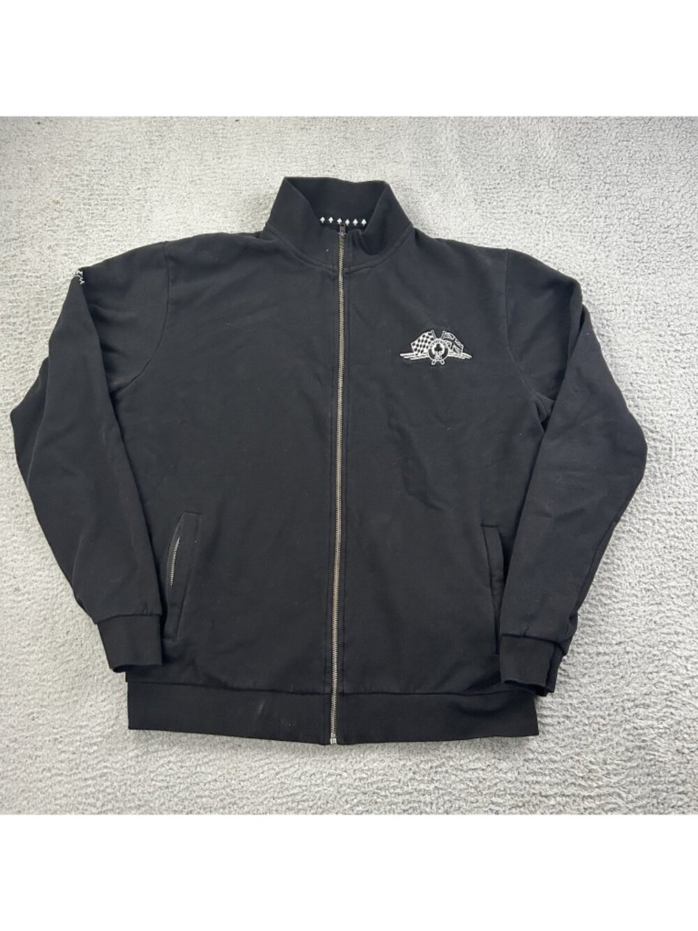 Triumph Thruxton 900 Full Zip Mens Sweatshirt Sweater Black Size XL